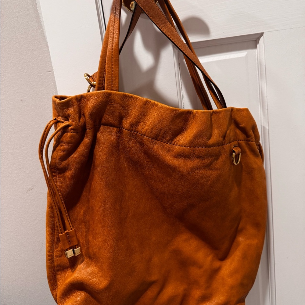 Michael Kors Rich Tan Leather Hobo Bag